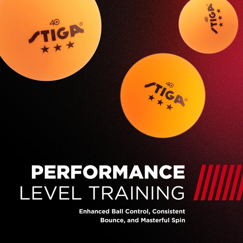 STIGA Tournament-Quality 3-Star Ping Pong Balls â€“ Official Size and 40mm Weight â€“ Ultimate Durability and High-Performance Table Tennis Balls - for Indoor/Outdoor Ping Pong Tables - Image 3